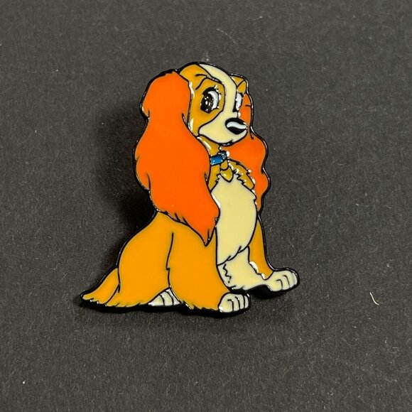 Lady Tramp Lapel Pin Cocker Spaniel Dog Brooch Badge Accessories Jewelry Pin - Picture 7 of 11